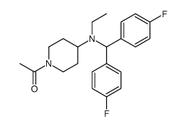 1-[4-[bis(4-fluorophenyl)methyl-ethylamino]piperidin-1-yl]ethanone Structure