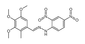 N-(2,4-Dinitro-phenyl)-N'-[1-(3,4,5-trimethoxy-2-methyl-phenyl)-meth-(Z)-ylidene]-hydrazine Structure