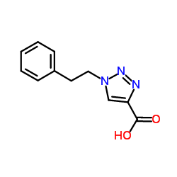 1-PHENETHYL-1H-[1,2,3]TRIAZOLE-4-CARBOXYLIC ACID structure