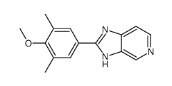 2-(4-methoxy-3,5-dimethylphenyl)-3H-imidazo[4,5-c]pyridine结构式