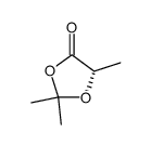 (5S)-2,2,5-trimethyl-1,3-dioxolan-4-one结构式