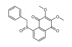 5-benzylsulfinyl-2,3-dimethoxynaphthalene-1,4-dione Structure