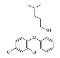 N-[2-(2,4-dichlorophenoxy)phenyl]-N',N'-dimethylpropane-1,3-diamine结构式