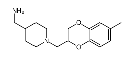 1-[(6-methyl 1,4-benzodioxan-2 yl)methyl]4-aminomethyl piperidine Structure