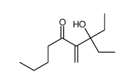 3-ethyl-3-hydroxy-4-methylidenenonan-5-one结构式