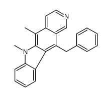 11-benzyl-5,6-dimethylpyrido[4,3-b]carbazole Structure