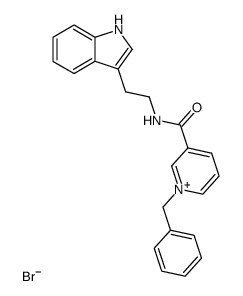 3-((2-(1H-indol-3-yl)ethyl)carbamoyl)-1-benzylpyridin-1-ium bromide Structure