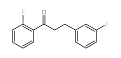 2'-FLUORO-3-(3-FLUOROPHENYL)PROPIOPHENONE Structure