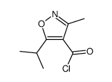 4-Isoxazolecarbonyl chloride, 3-methyl-5-(1-methylethyl)- (9CI) Structure