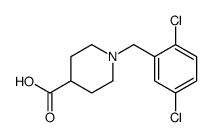 1-[(2,5-二氯苯基)甲基]-4-哌啶甲酸结构式