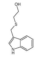 2-(1H-indol-3-ylmethylsulfanyl)ethanol结构式