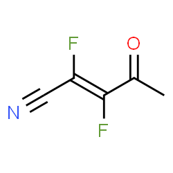 2-Pentenenitrile, 2,3-difluoro-4-oxo-, (E)- (9CI)结构式