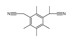 2-[3-(CYANOMETHYL)-2,4,5,6-TETRAMETHYLPHENYL]PROPANENITRILE Structure