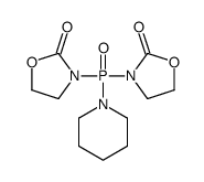 3-[(2-oxo-1,3-oxazolidin-3-yl)-piperidin-1-ylphosphoryl]-1,3-oxazolidin-2-one结构式