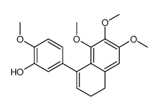 2-methoxy-5-(6,7,8-trimethoxy-3,4-dihydronaphthalen-1-yl)phenol结构式