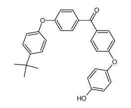 [4-(4-tert-Butyl-phenoxy)-phenyl]-[4-(4-hydroxy-phenoxy)-phenyl]-methanone Structure