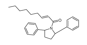 1-[(2S,5S)-2,5-diphenylpyrrolidin-1-yl]non-2-en-1-one结构式