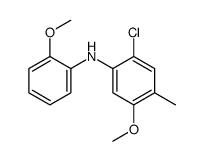 2-chloro-5-methoxy-N-(2-methoxyphenyl)-4-methylaniline Structure