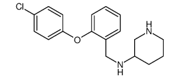 N-[[2-(4-chlorophenoxy)phenyl]methyl]piperidin-3-amine结构式