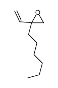 2-ethenyl-2-hexyloxirane结构式