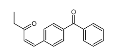 1-(4-benzoylphenyl)pent-1-en-3-one Structure