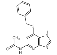 N-(6-benzylsulfanyl-5H-purin-2-yl)acetamide picture