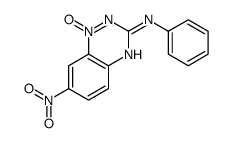 7-nitro-1-oxido-N-phenyl-1,2,4-benzotriazin-1-ium-3-amine结构式