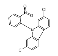 2,7-dichloro-9-(2-nitrophenyl)carbazole Structure