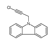 9-(3-chloroprop-2-ynyl)carbazole结构式