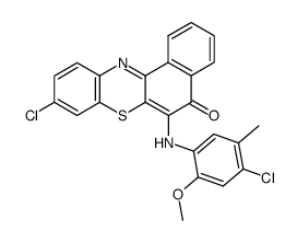 6-(4-chloro-2-methoxy-5-methylanilino)-9-chloro-5H-benzo[a]phenothiazin-5-one Structure