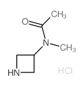 N-(氮杂环丁烷-3-基)-N-甲基乙酰胺盐酸盐结构式