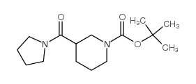 1-Boc-3-(1-吡咯烷羰基)哌啶结构式