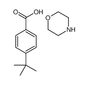 p-tert-butylbenzoic acid, compound with morpholine (1:1) Structure