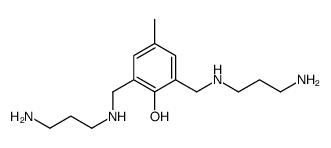 2,6-bis[(3-aminopropylamino)methyl]-4-methylphenol结构式