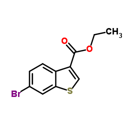 6-溴苯并[b]噻吩-3-羧酸乙酯结构式