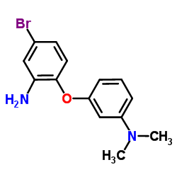 3-(2-Amino-4-bromophenoxy)-N,N-dimethylaniline Structure