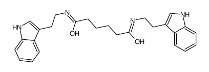 N,N'-bis[2-(1H-indol-3-yl)ethyl]hexanediamide Structure