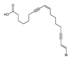 18-bromooctadeca-9,17-dien-7,15-diynoic acid Structure