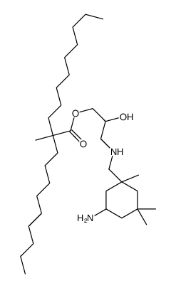 3-[[(5-amino-1,3,3-trimethylcyclohexyl)methyl]amino]-2-hydroxypropyl 2-methyl-2-nonylundecanoate picture