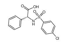 (R)-(4-Chloro-benzenesulfonylamino)-phenyl-acetic acid结构式