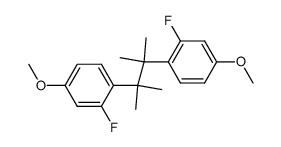 2,3-bis(2-fluoro-4-methoxyphenyl)-2,3-dimethylbutane Structure