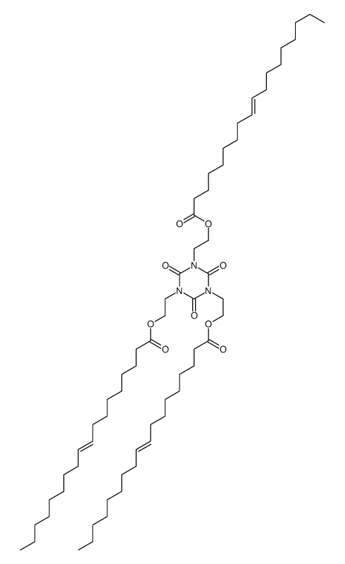 (2,4,6-trioxo-1,3,5-triazine-1,3,5(2H,4H,6H)-triyl)tris(2,1-ethanediyl) tris(9-octadecenoate)结构式