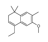 4-ethyl-6-methoxy-1,1,7-trimethyl-2H-naphthalene结构式