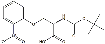 (S)-2-((tert-butoxycarbonyl)amino)-3-(2-nitrophenoxy)propanoic acid structure