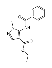 Ethyl 5-benzoylamino-1-methyl-1H-pyrazole-4-carboxylate结构式