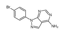 1-(4-Bromophenyl)-1H-pyrazolo[3,4-d]pyrimidin-4-amine structure