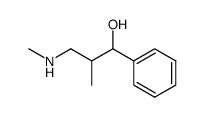 2-methyl-3-methylamino-1-phenyl-propan-1-ol结构式