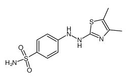 4-[N'-(4,5-dimethyl-thiazol-2-yl)-hydrazino]-benzenesulfonic acid amide结构式