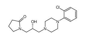 (R)-1-[3-[4-(2-chlorophenyl)piperazin-1-yl]-2-hydroxypropyl]pyrrolidin-2-one Structure
