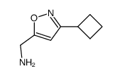 (3-cyclobutyl-1,2-oxazol-5-yl)methanamine结构式